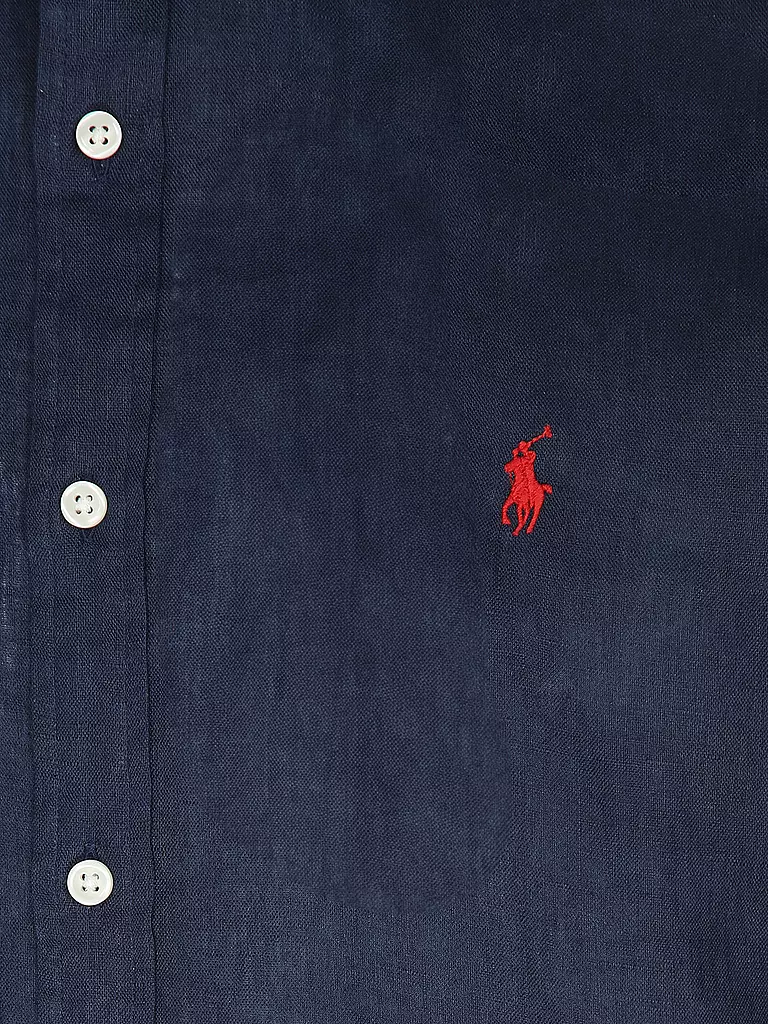 POLO RALPH LAUREN | Camisa de lino | Azul oscuro