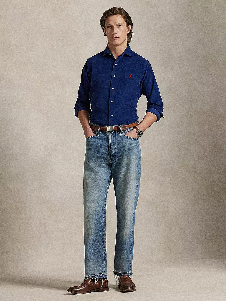 POLO RALPH LAUREN | Camisa de pana corte a medida | Azul oscuro