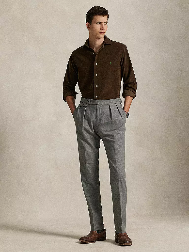 POLO RALPH LAUREN | Camisa de pana Custom Fit | Marrón