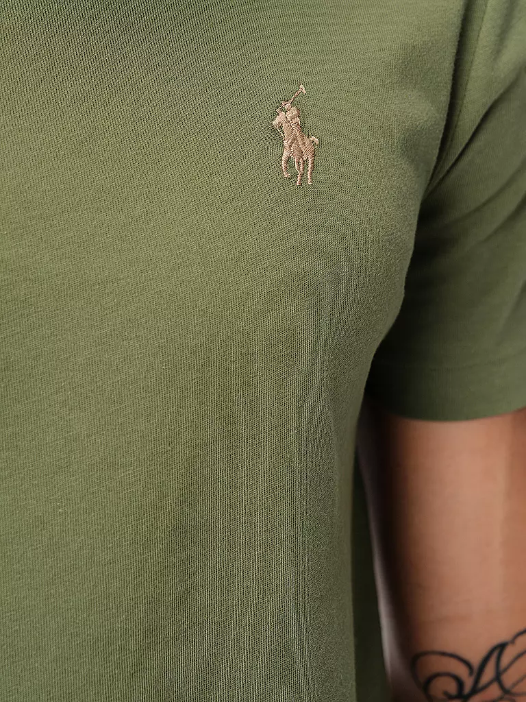 POLO RALPH LAUREN | Camiseta Custom Slim Fit | Oliva