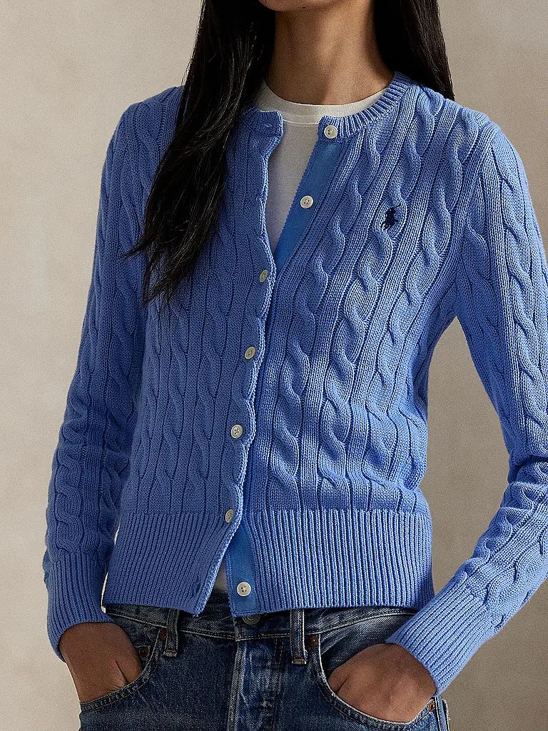 POLO RALPH LAUREN | Cardigan Slim Fit | Azul claro