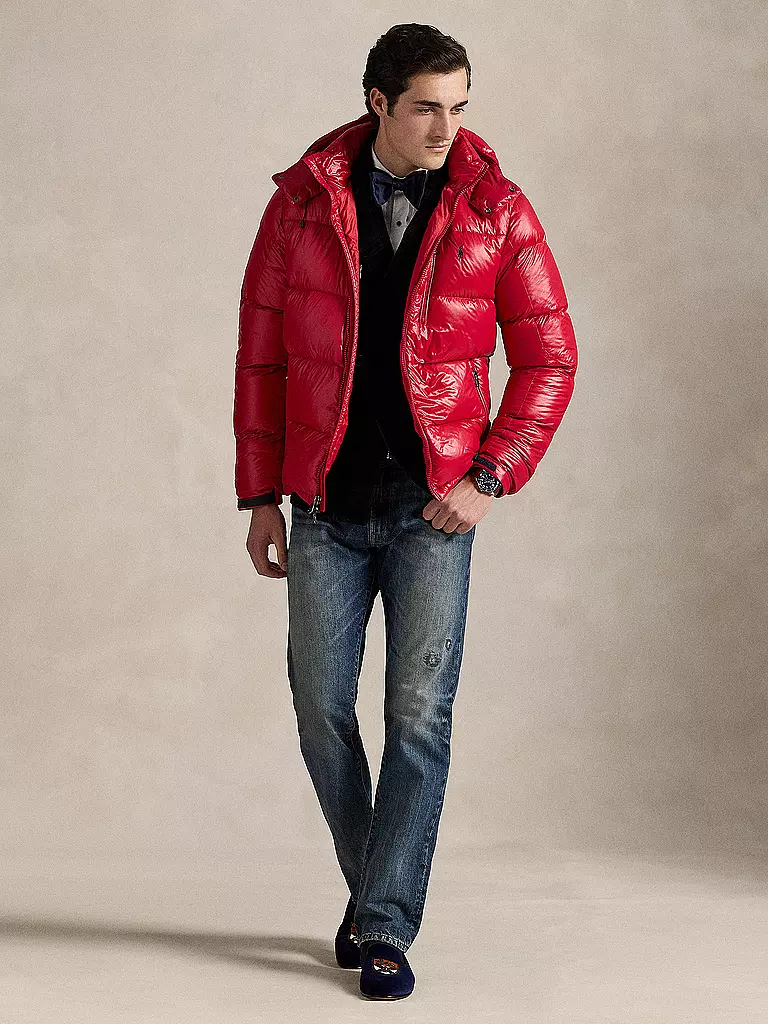 POLO RALPH LAUREN | Chaqueta acolchada de plumón GORHAM GLOSSY | Rojo