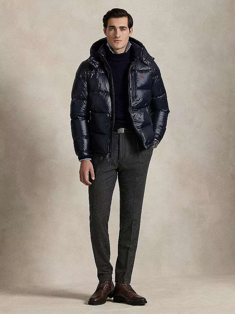 POLO RALPH LAUREN | Chaqueta acolchada de plumón GORHAM GLOSSY | Azul oscuro