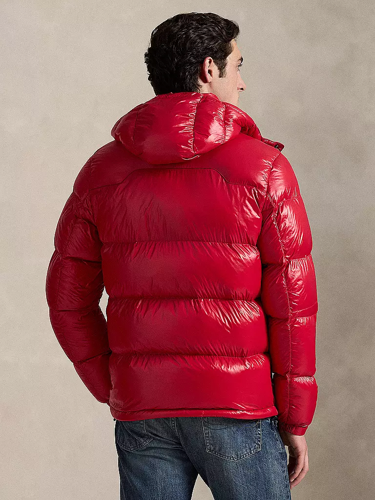 POLO RALPH LAUREN | Chaqueta acolchada de plumón GORHAM GLOSSY | Rojo