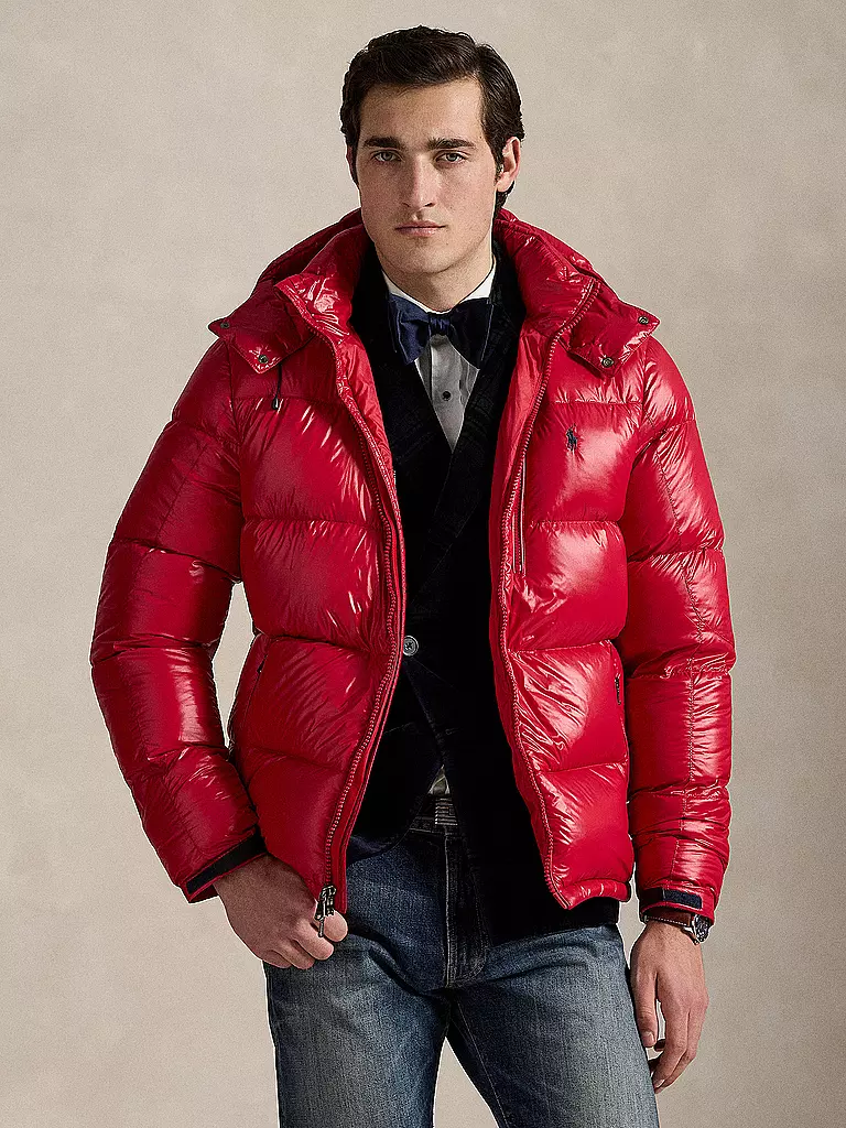 POLO RALPH LAUREN | Chaqueta acolchada de plumón GORHAM GLOSSY | Rojo