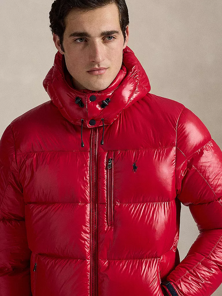POLO RALPH LAUREN | Chaqueta acolchada de plumón GORHAM GLOSSY | Rojo