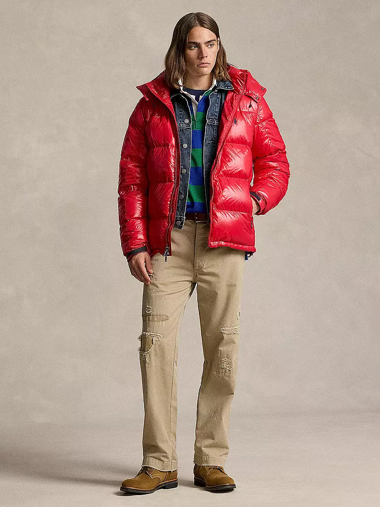 POLO RALPH LAUREN | Chaqueta acolchada de plumón | Rojo