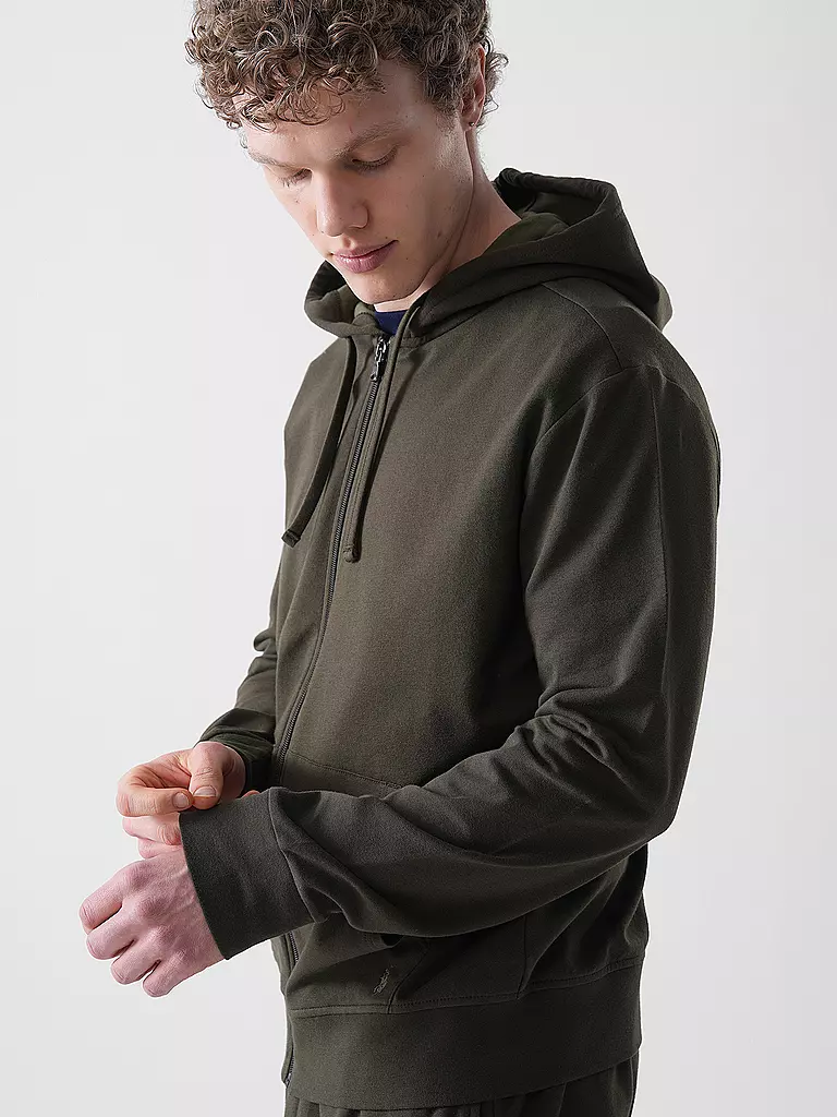 POLO RALPH LAUREN | Chaqueta con capucha para estar en casa | Azul oscuro