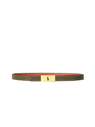 POLO RALPH LAUREN | Cinturón de cuero | Oliva