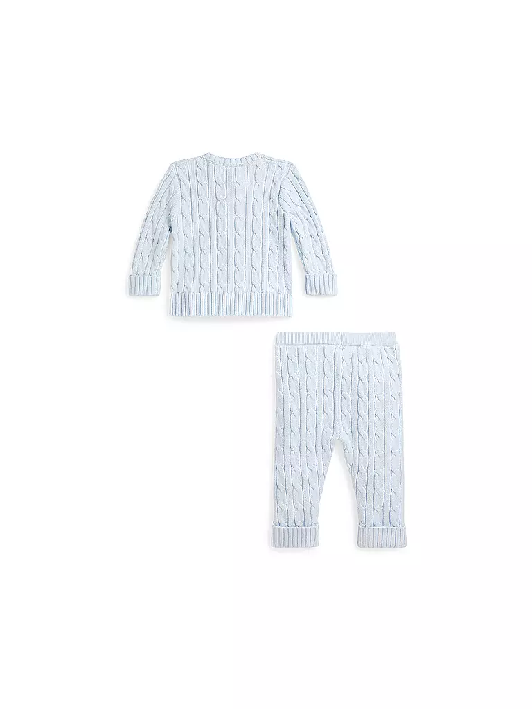 POLO RALPH LAUREN | Conjunto de bebé de 2 piezas, cárdigan y pantalón | 