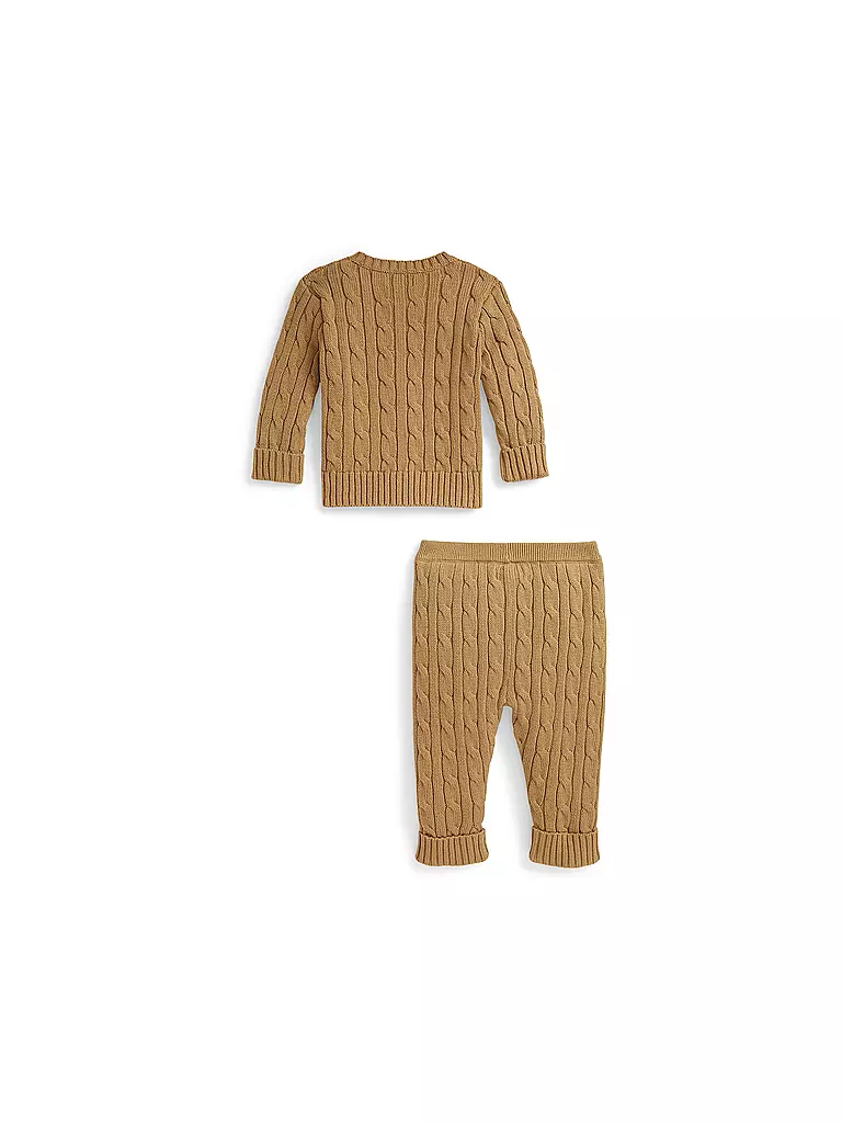 POLO RALPH LAUREN | Conjunto de bebé de 2 piezas, cárdigan y pantalón | 