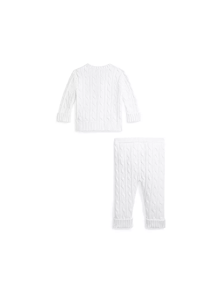 POLO RALPH LAUREN | Conjunto de bebé de 2 piezas, cárdigan y pantalón | 