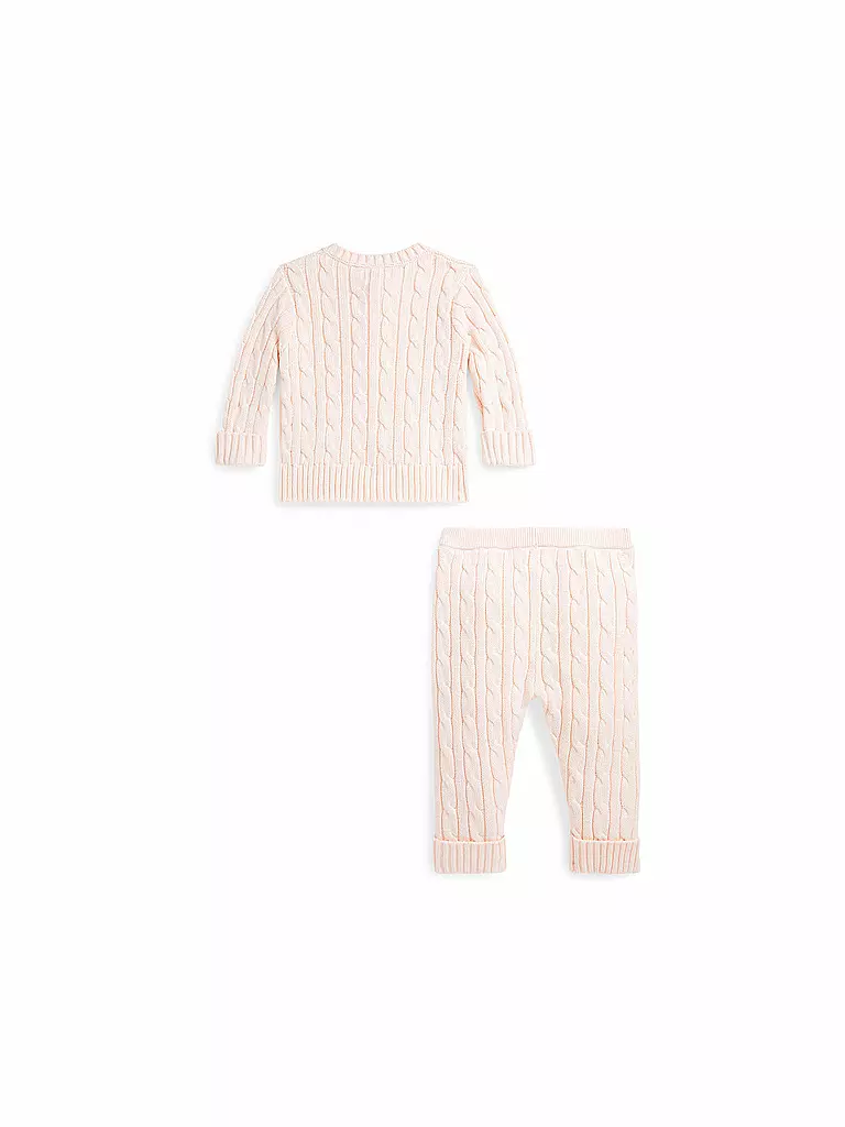 POLO RALPH LAUREN | Conjunto de bebé de 2 piezas, cárdigan y pantalón | 
