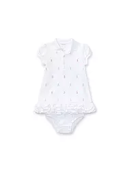 POLO RALPH LAUREN | Conjunto de bebé de 2 piezas vestido con braguita | Blanco