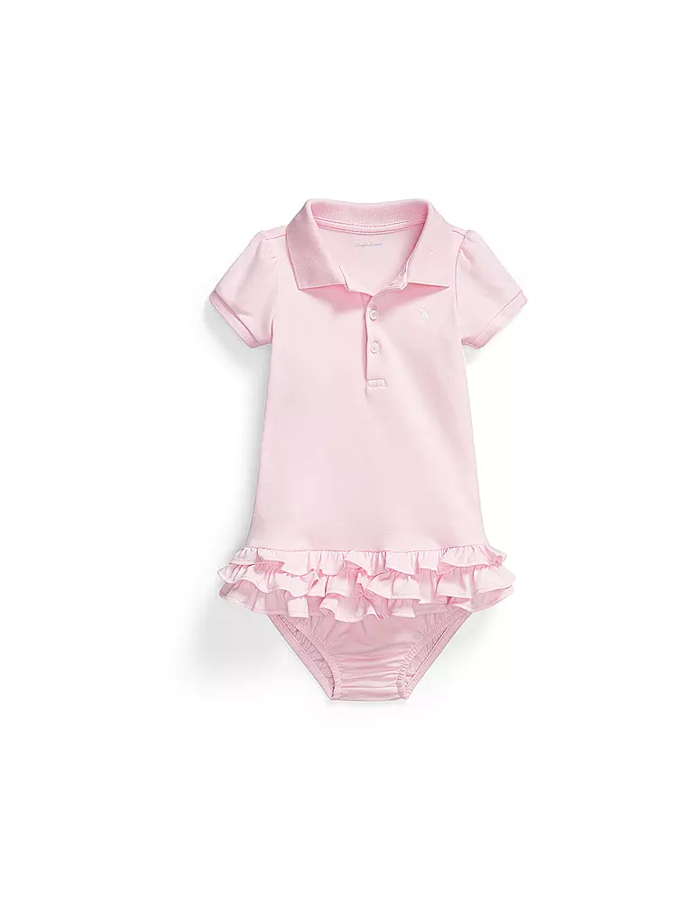 POLO RALPH LAUREN | Conjunto de bebé de 2 piezas vestido con braguita | Rosa