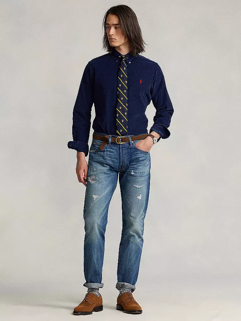 POLO RALPH LAUREN | Cordhemd Slim Fit | Azul oscuro