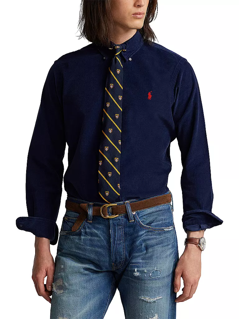 POLO RALPH LAUREN | Cordhemd Slim Fit | Azul oscuro
