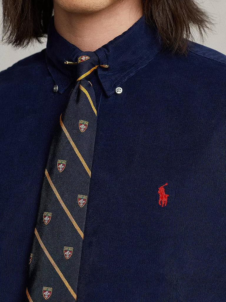 POLO RALPH LAUREN | Cordhemd Slim Fit | Azul oscuro