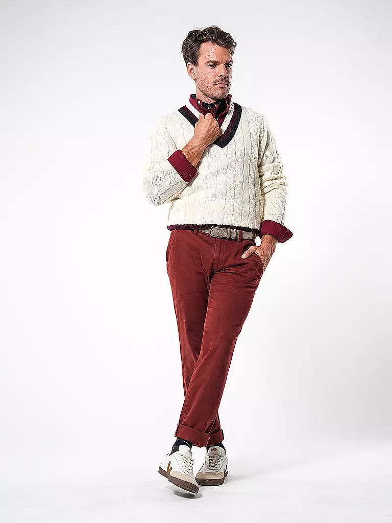 POLO RALPH LAUREN | Hemd Custom Fit | Rojo oscuro