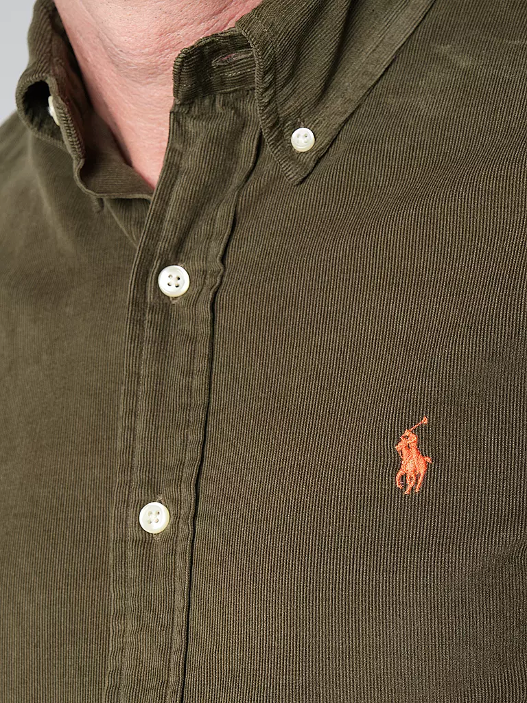 POLO RALPH LAUREN | Hemd Custom Fit | Oliva