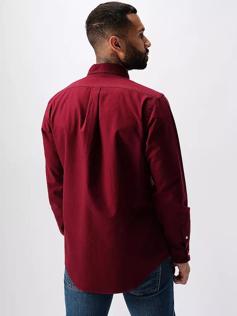 POLO RALPH LAUREN | Hemd Custom Fit | Rojo oscuro