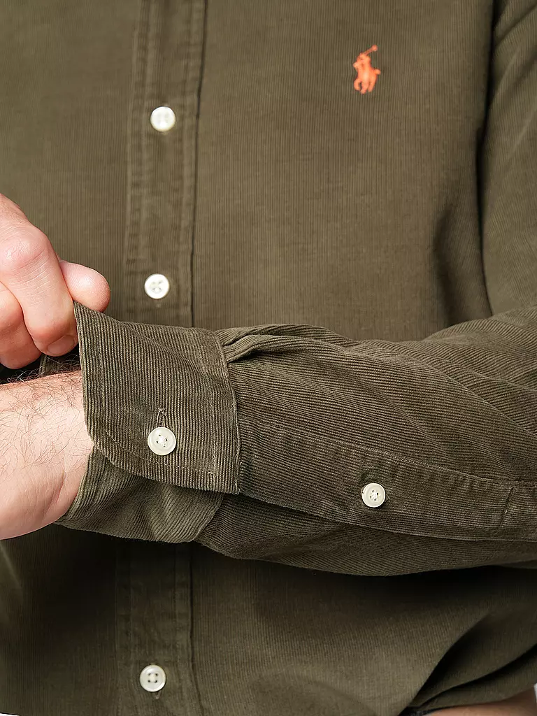 POLO RALPH LAUREN | Hemd Custom Fit | Oliva