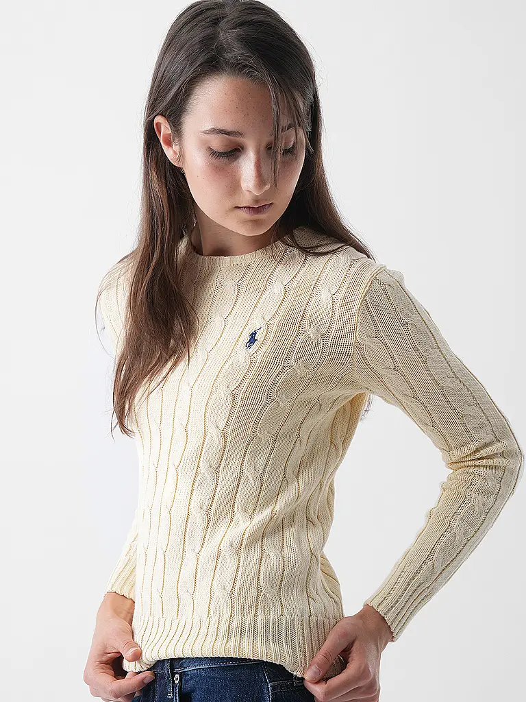 POLO RALPH LAUREN | Jersey de corte ajustado JULIANNA | Crema