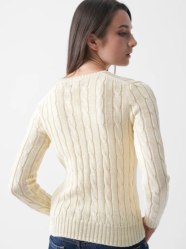 POLO RALPH LAUREN | Jersey de corte ajustado JULIANNA | Crema