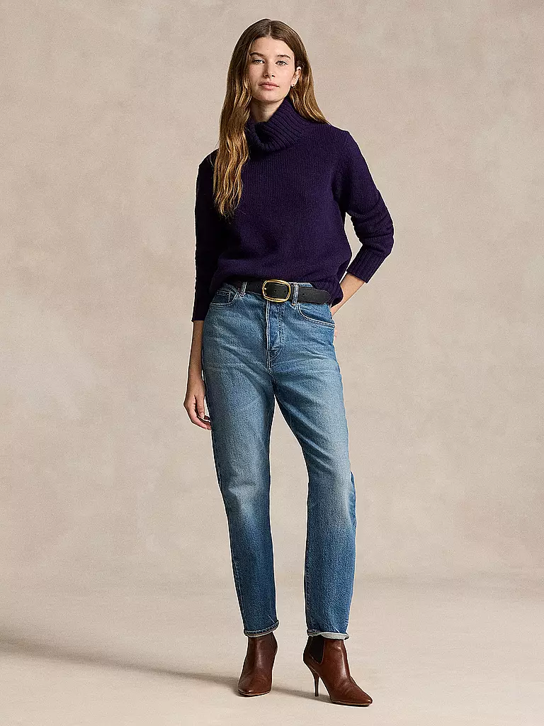 POLO RALPH LAUREN | Jersey de cuello alto corte oversized | Lila