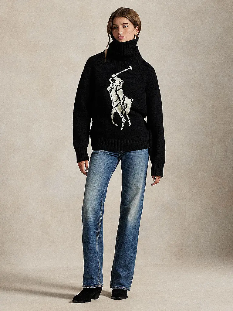 POLO RALPH LAUREN | Jersey de cuello alto | Negro