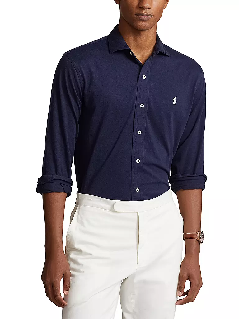 POLO RALPH LAUREN | Jerseyhemd Slim Fit | Azul oscuro