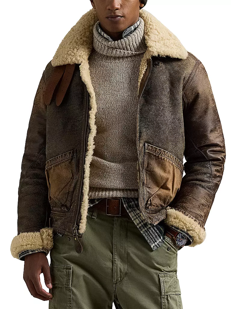 POLO RALPH LAUREN | Lederjacke | Marrón