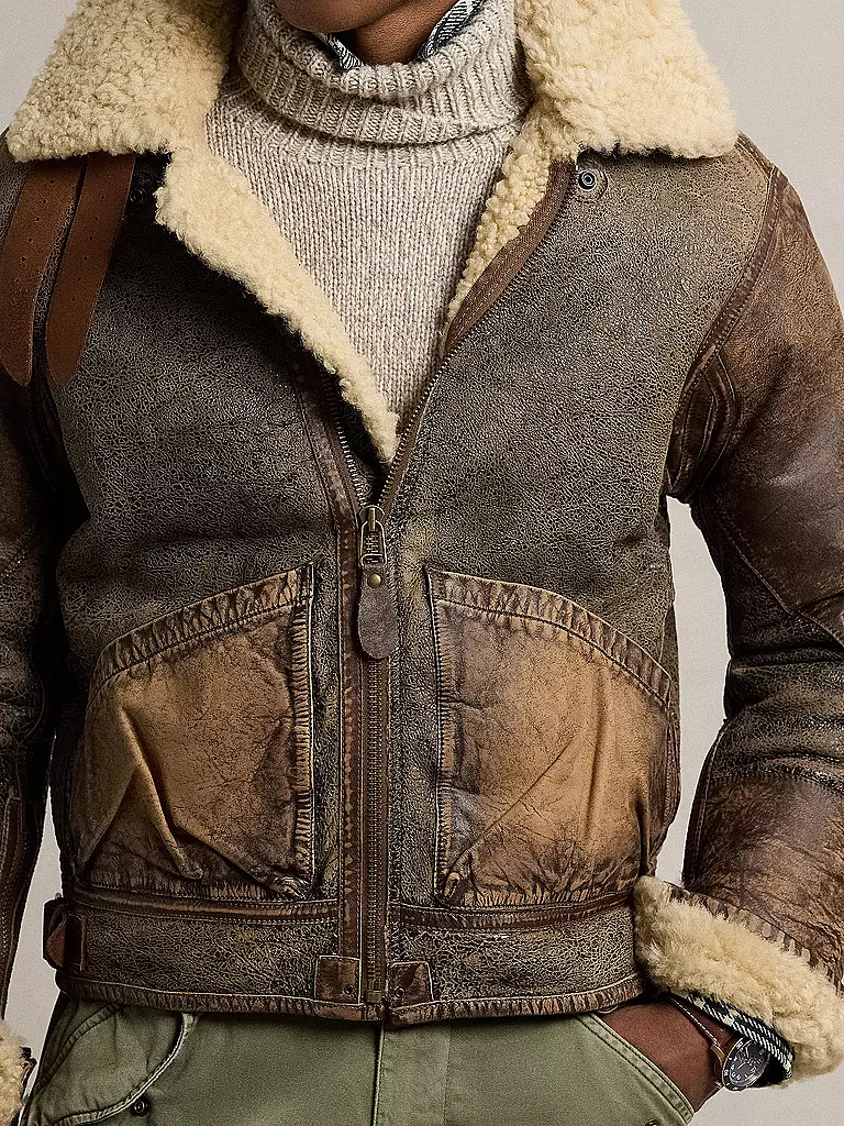 POLO RALPH LAUREN | Lederjacke | Marrón