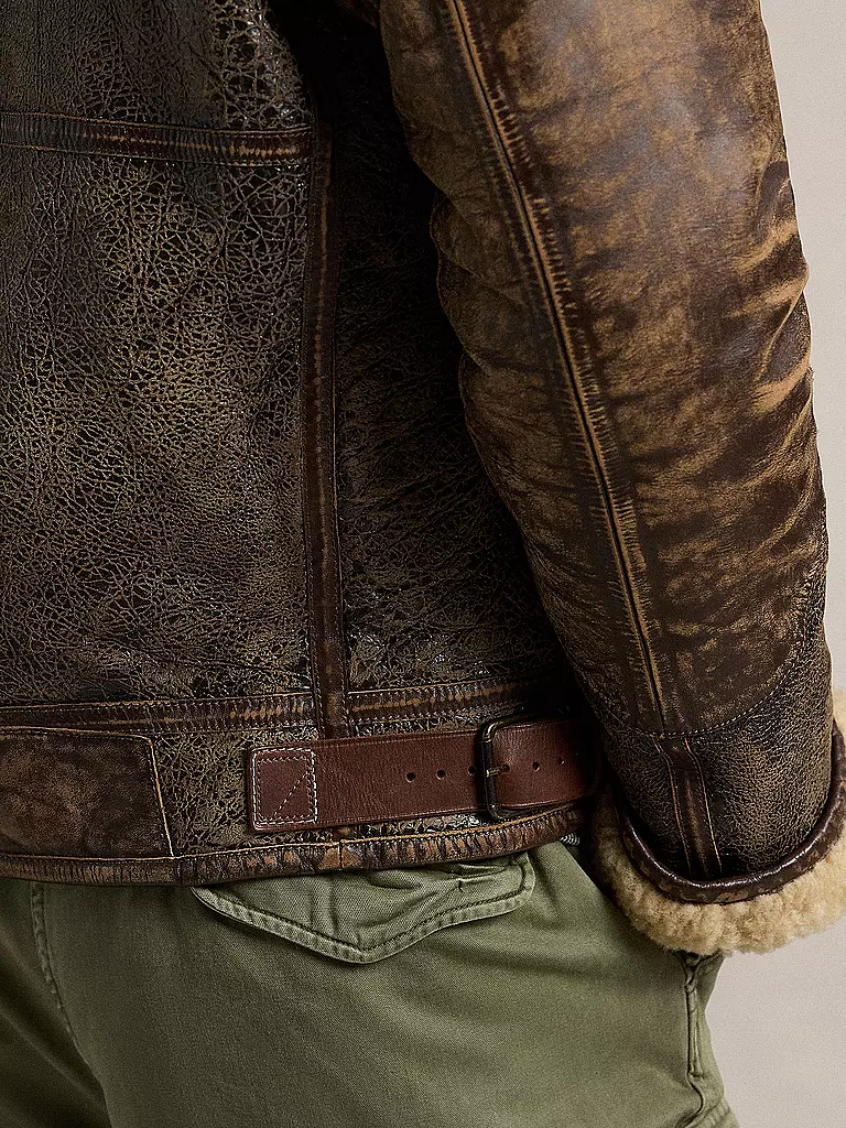 POLO RALPH LAUREN | Lederjacke | Marrón
