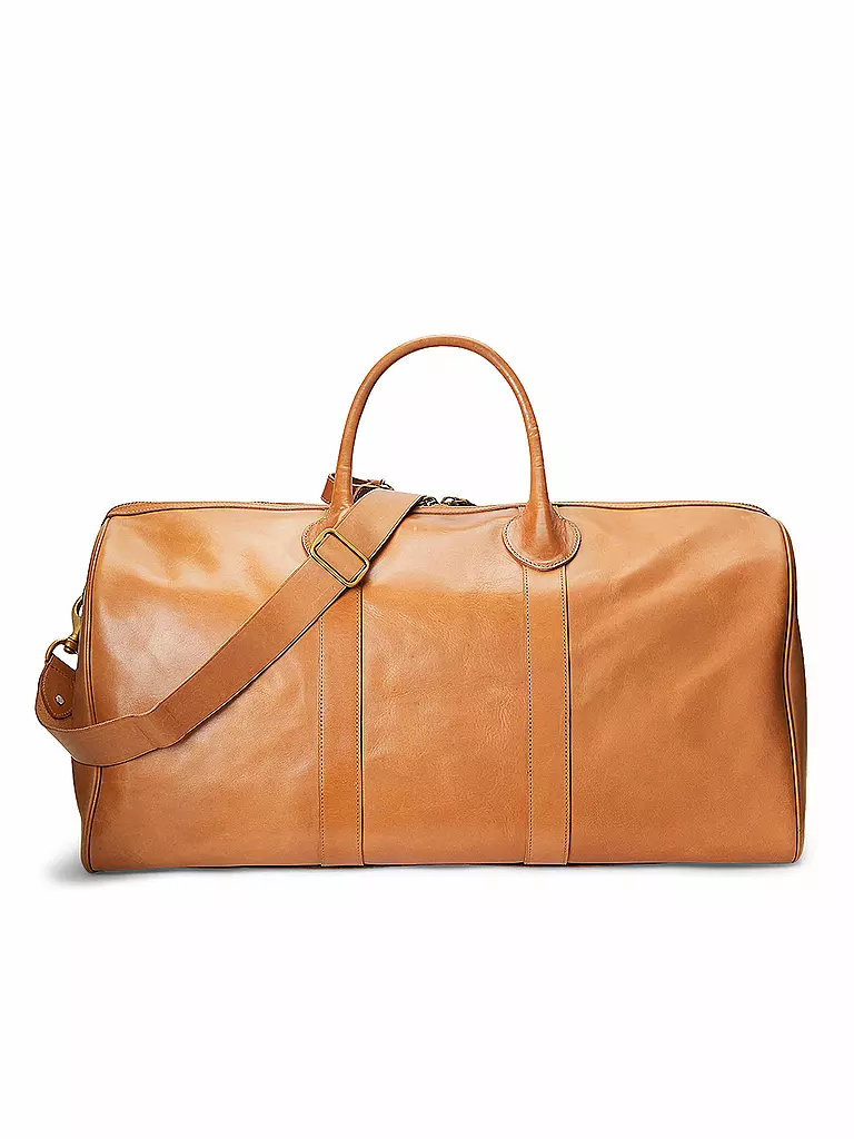 POLO RALPH LAUREN | Ledertasche - Weekender | Marrón claro