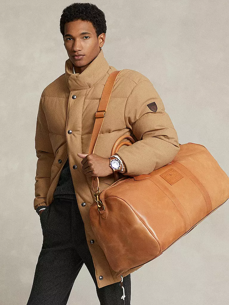 POLO RALPH LAUREN | Ledertasche - Weekender | Marrón claro