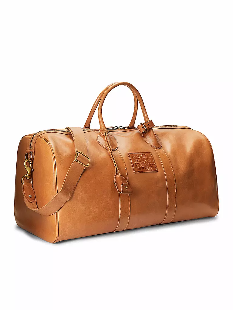 POLO RALPH LAUREN | Ledertasche - Weekender | Marrón claro