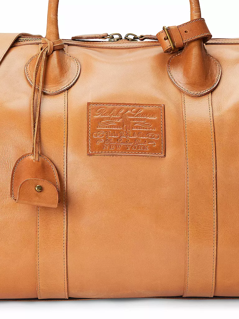 POLO RALPH LAUREN | Ledertasche - Weekender | Marrón claro