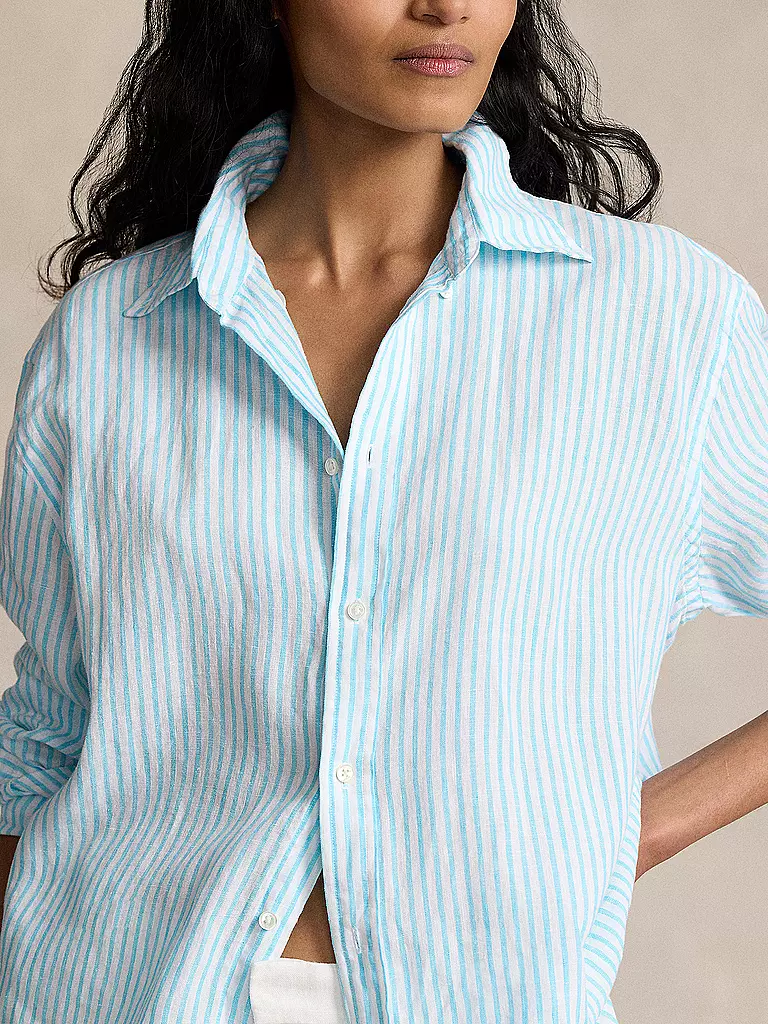 POLO RALPH LAUREN | Leinenbluse  | Azul