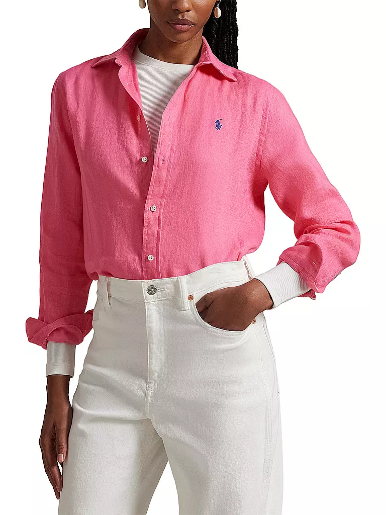 POLO RALPH LAUREN | Leinenbluse | Fucsia