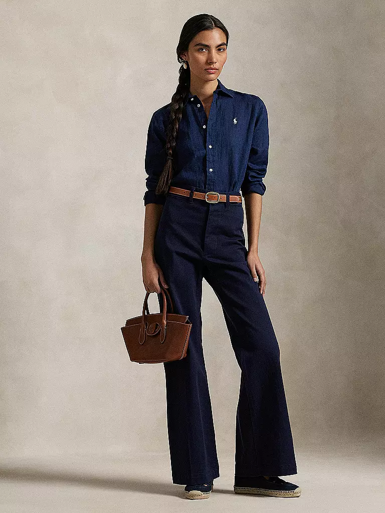 POLO RALPH LAUREN | Leinenbluse | Azul oscuro