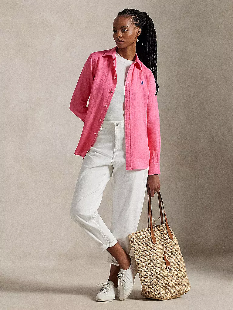 POLO RALPH LAUREN | Leinenbluse | Fucsia