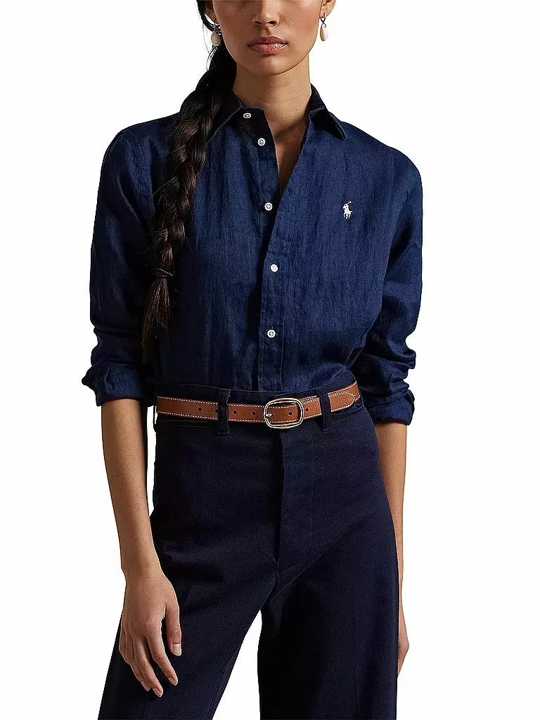 POLO RALPH LAUREN | Leinenbluse | Azul oscuro