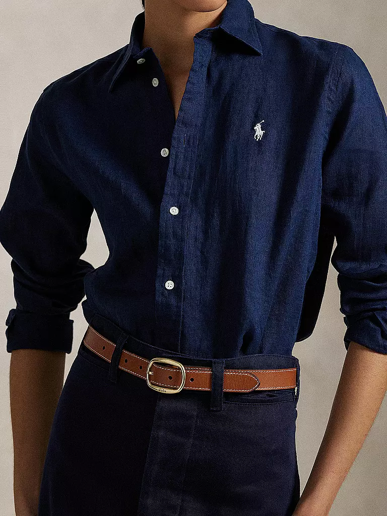 POLO RALPH LAUREN | Leinenbluse | Azul oscuro