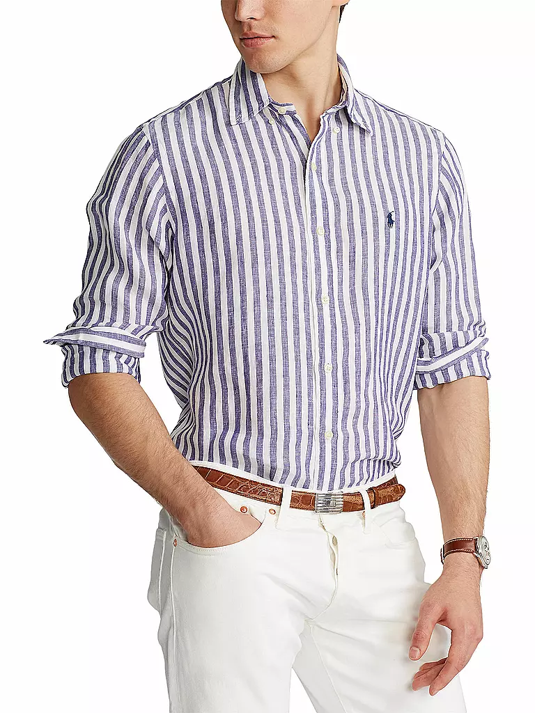 POLO RALPH LAUREN | Leinenhemd Custom Fit  | Azul