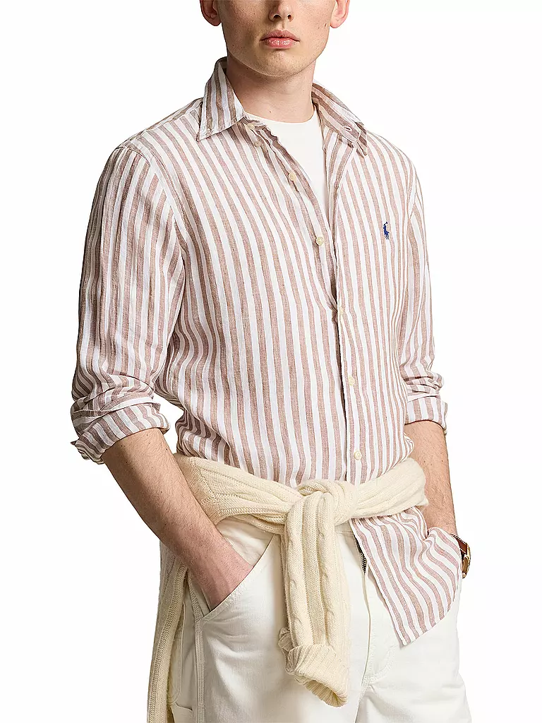 POLO RALPH LAUREN | Leinenhemd Custom Fit  | Beige