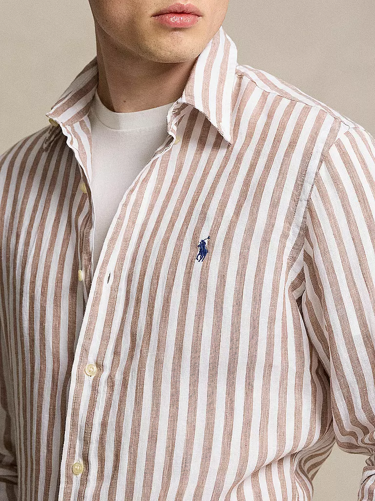 POLO RALPH LAUREN | Leinenhemd Custom Fit  | Beige