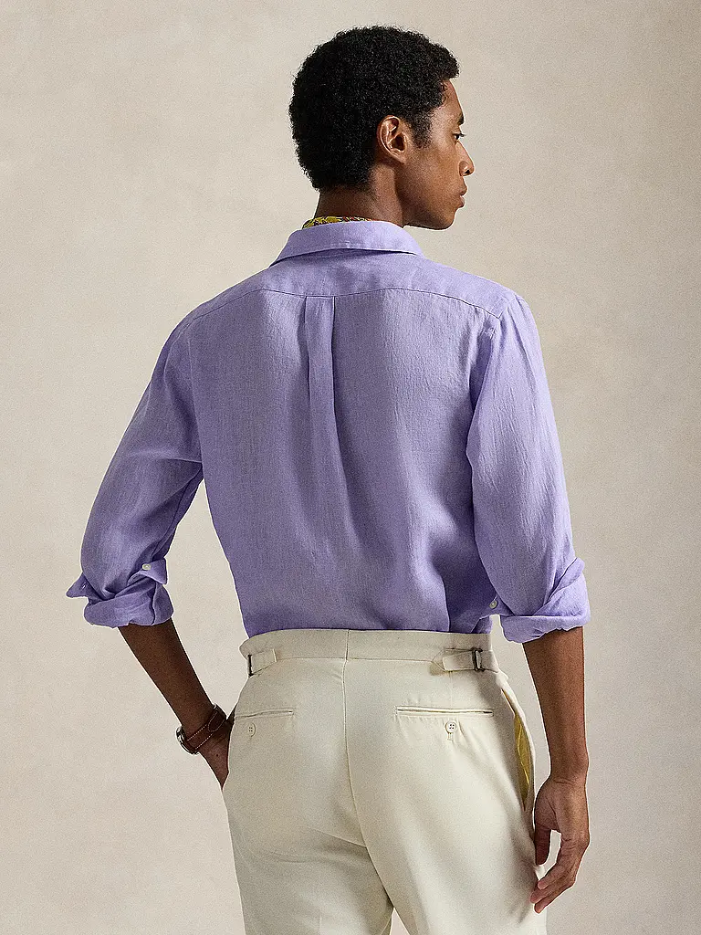 POLO RALPH LAUREN | Leinenhemd Custom Fit | Lila