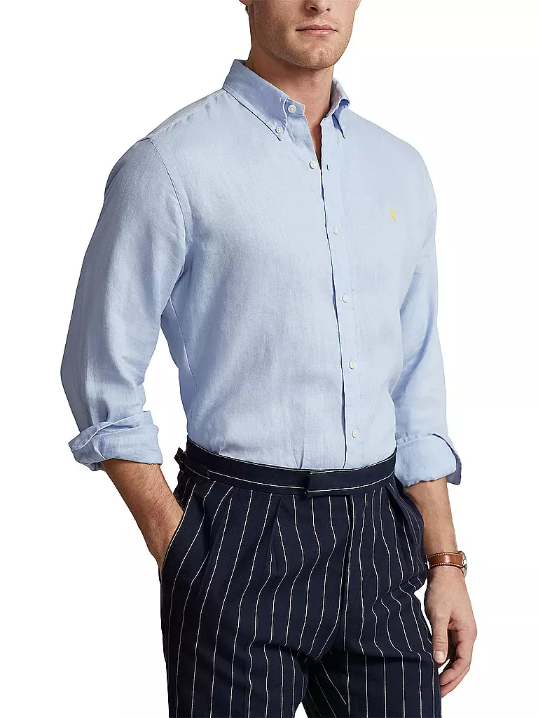 POLO RALPH LAUREN | Leinenhemd | Azul claro