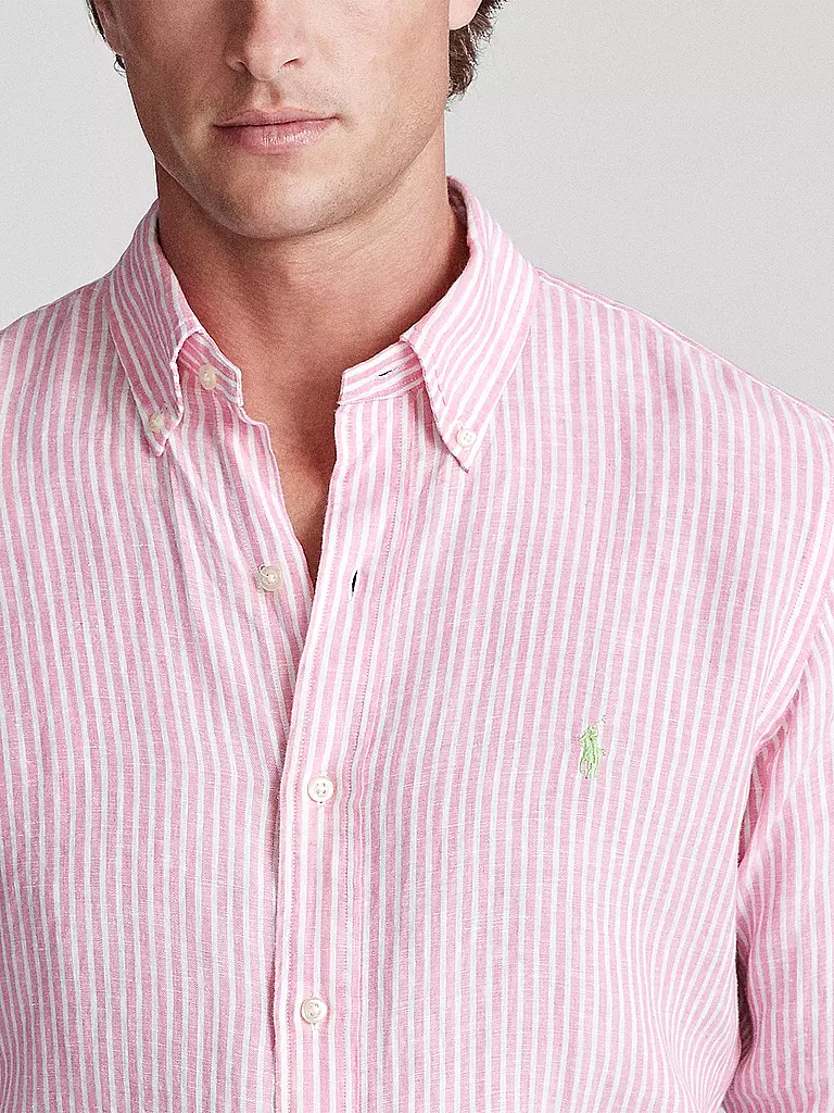 POLO RALPH LAUREN | Leinenhemd | Rosa